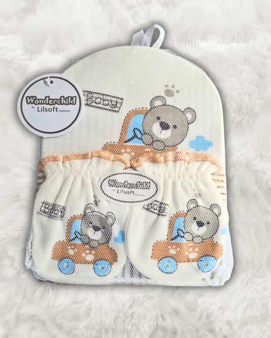 Baby Cap, Booties & Mittens Set Imported
