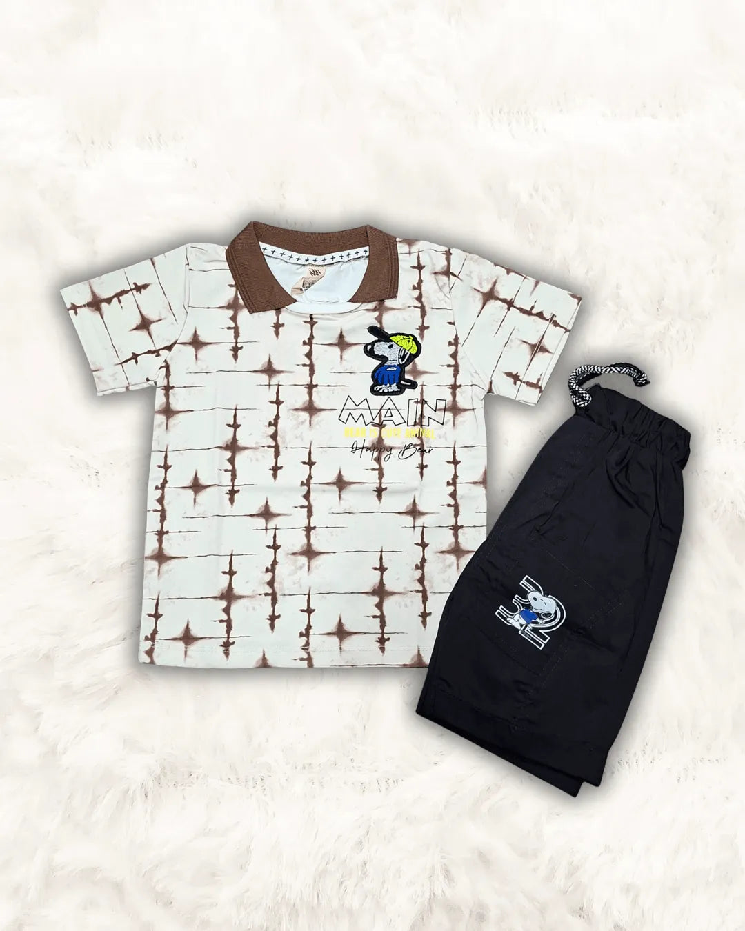 Happy Bear Shirt with Short Imported (TTBOY-10)