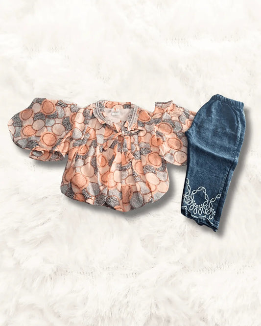 Girl Top Denim Imported (TTBG-13)