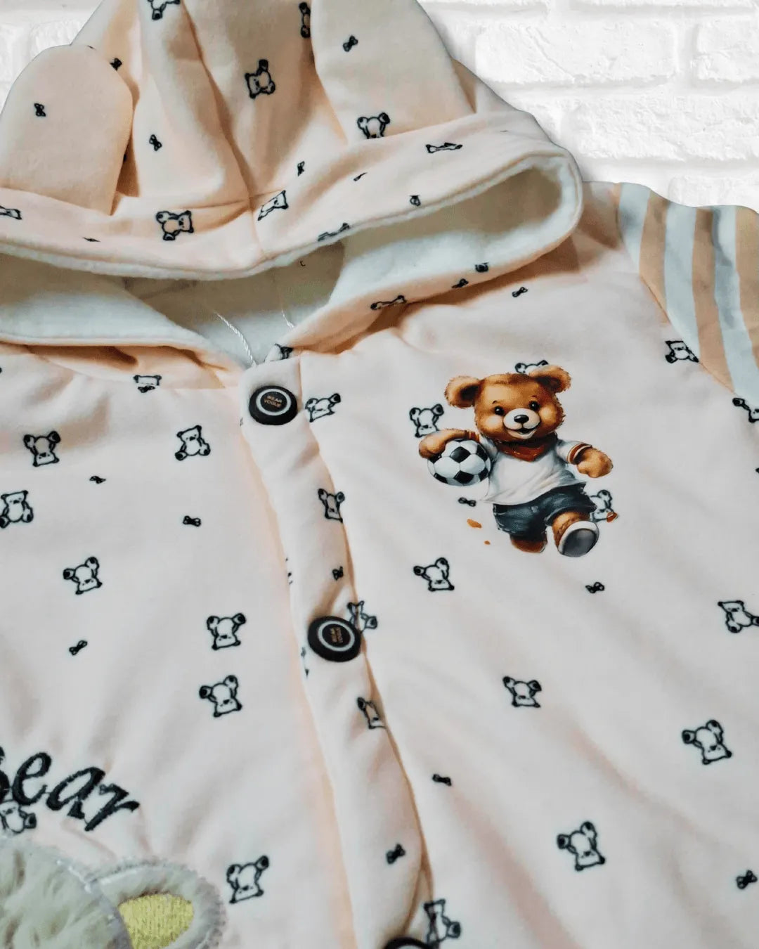 Play Bear Fleece Romper Imported
