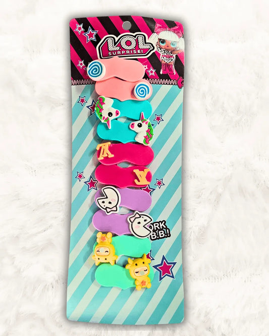 Baby Girl Hair Clips Imported 5Pcs (TTASS-11)