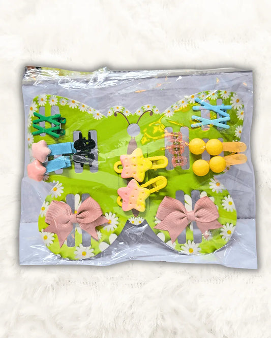 Baby Girl Hair Clips Imported 9Pcs (TTASS-09)
