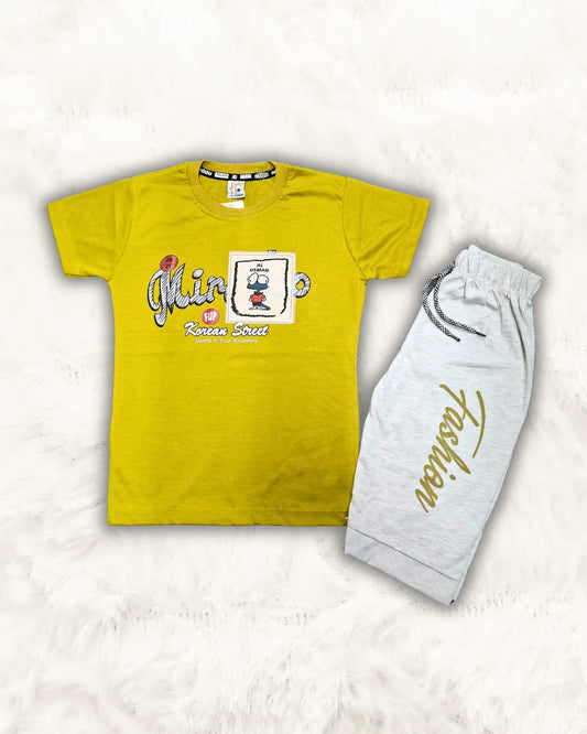 Fashion Shirt with Soft Short Imported (TTKBOY-09)