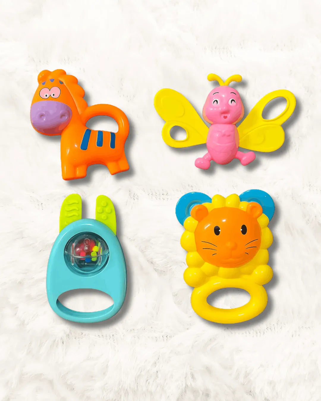 4Pcs - Amazing Creative Baby Rattles Set (TTASS-21)