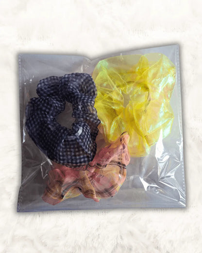 High Quality Large Scrunchies Stretchable 3Pcs (TTASS-17)