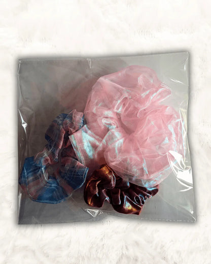 High Quality Large Scrunchies Stretchable 3Pcs (TTASS-17)