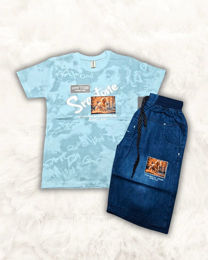 Street Wear with Denim Short Imported (TTKBOY-04)