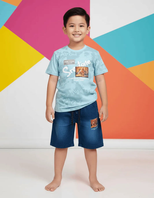 Street Wear with Denim Short Imported (TTKBOY-04)