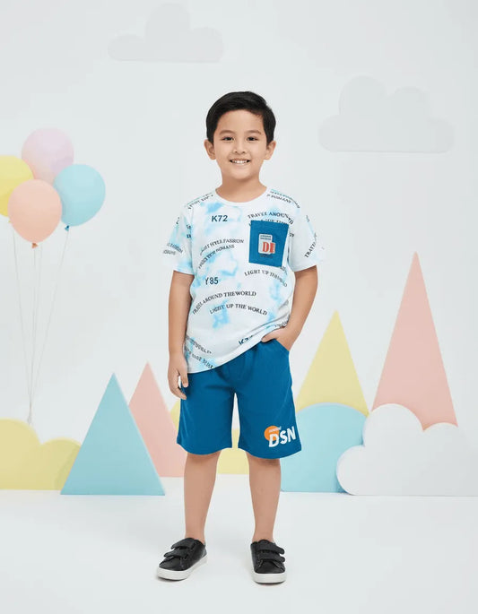DSN Boys Shirt with Cotton Short Imported (TTKBOY-11)