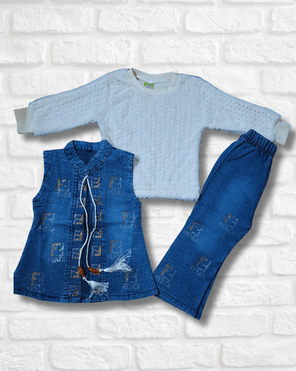 Stylish Cozy Fleece 3-Piece Imported