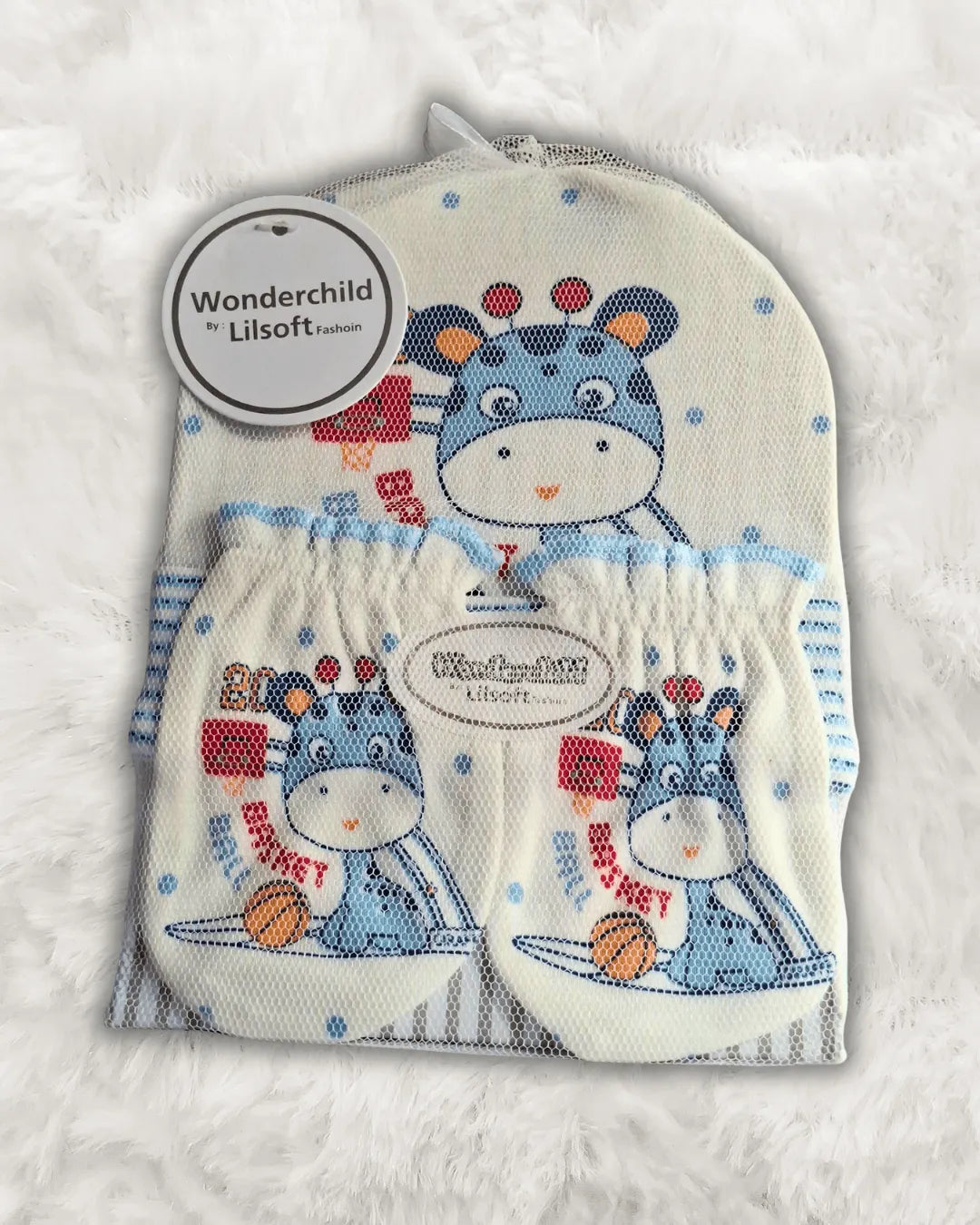Baby Cap, Booties & Mittens Set Imported