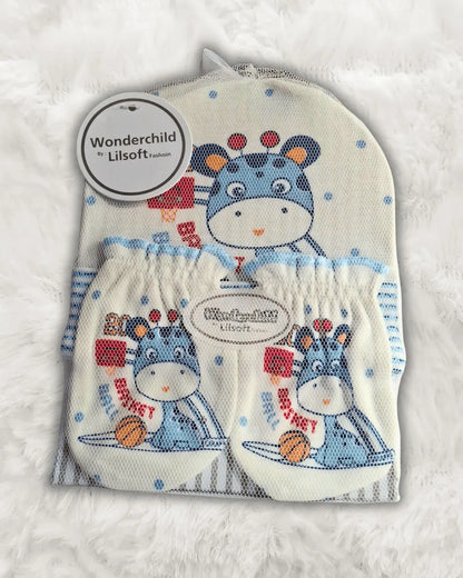 Baby Cap, Booties & Mittens Set Imported