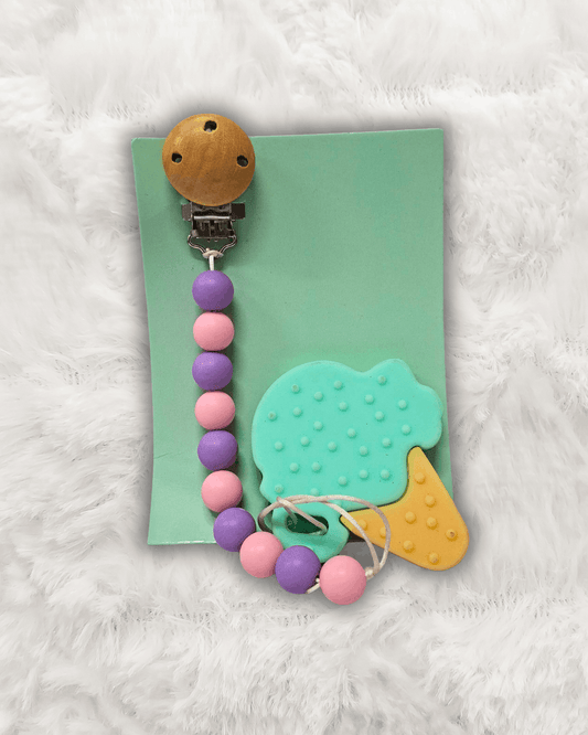 Silicone Teether with Chain Imported