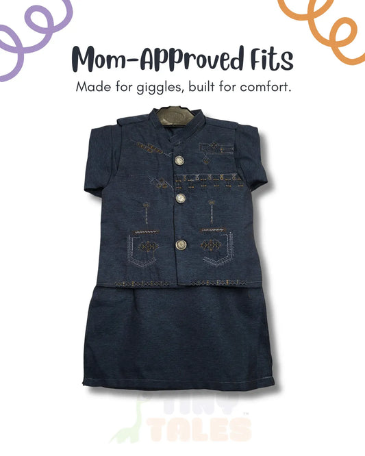 Embroidered Waistcoat Suit (TTKW-10)