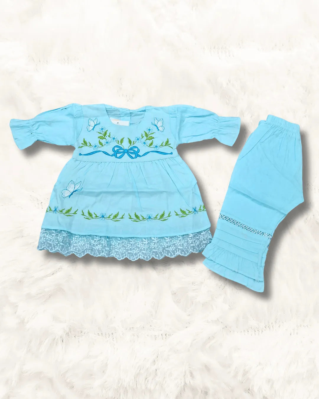 Embroidery Cotton Frock (TTBG-01)
