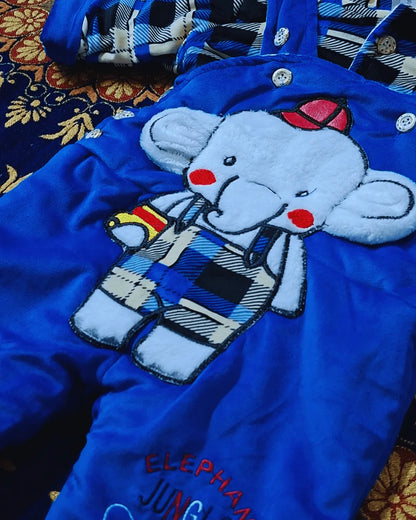 Big Elephant Cozy Fleece Romper