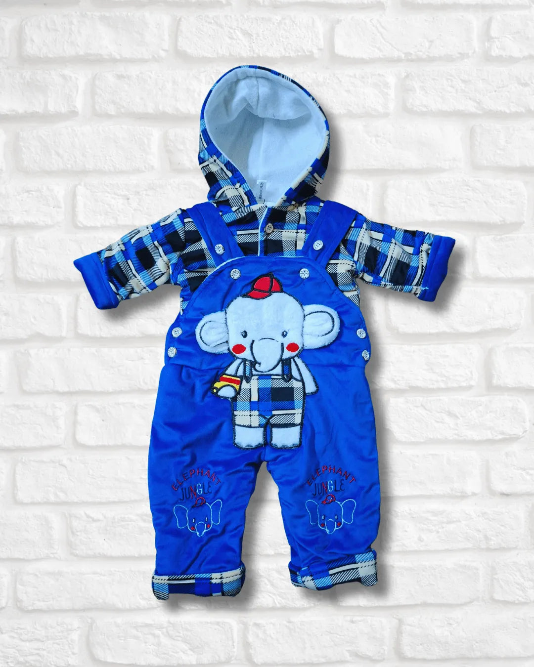 Big Elephant Cozy Fleece Romper