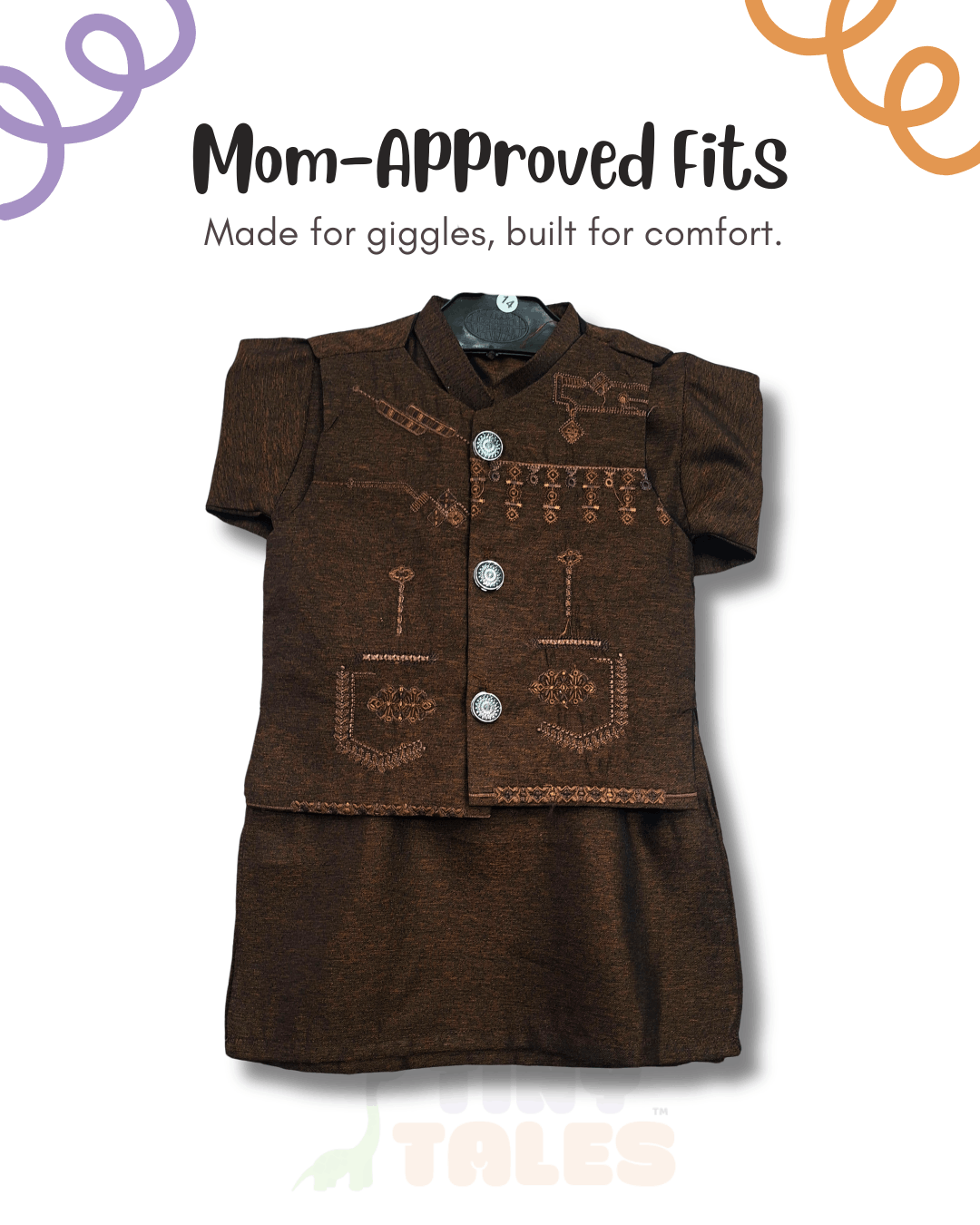 Embroidered Waistcoat Suit (TTKW-11)