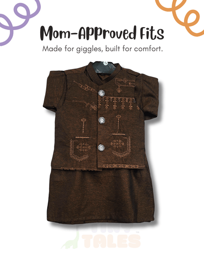 Embroidered Waistcoat Suit (TTKW-11)