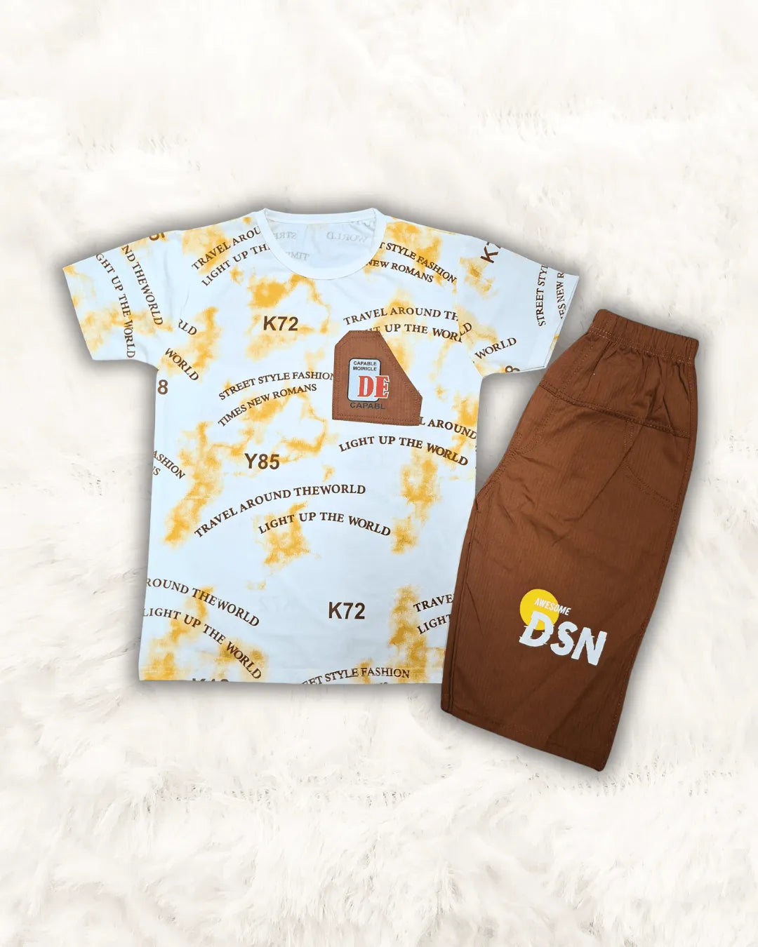 DSN Boys Shirt with Cotton Short Imported (TTKBOY-11)
