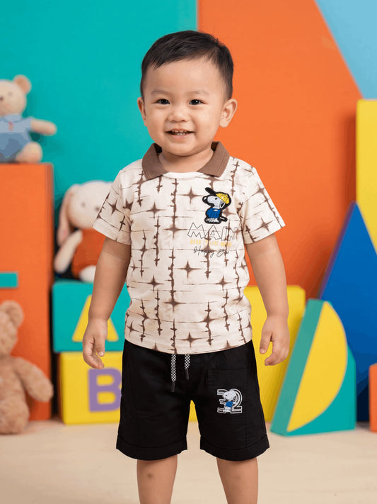 Happy Bear Shirt with Short Imported (TTBOY-10)