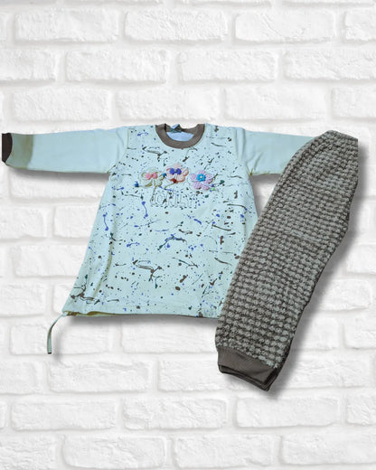 Multi Flowers Cozy 2-Piece Imported