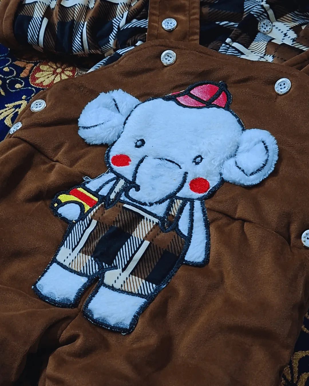 Big Elephant Cozy Fleece Romper
