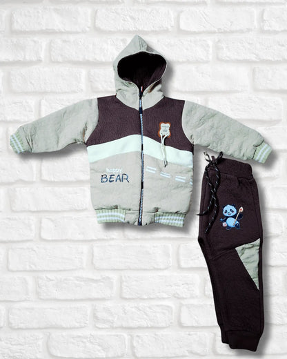 Cozy Fleece Happy Bear 2 Piece