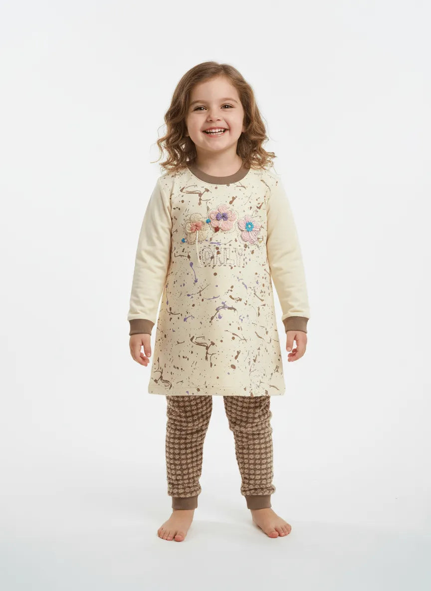 Multi Flowers Cozy 2-Piece Imported