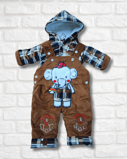 Big Elephant Cozy Fleece Romper