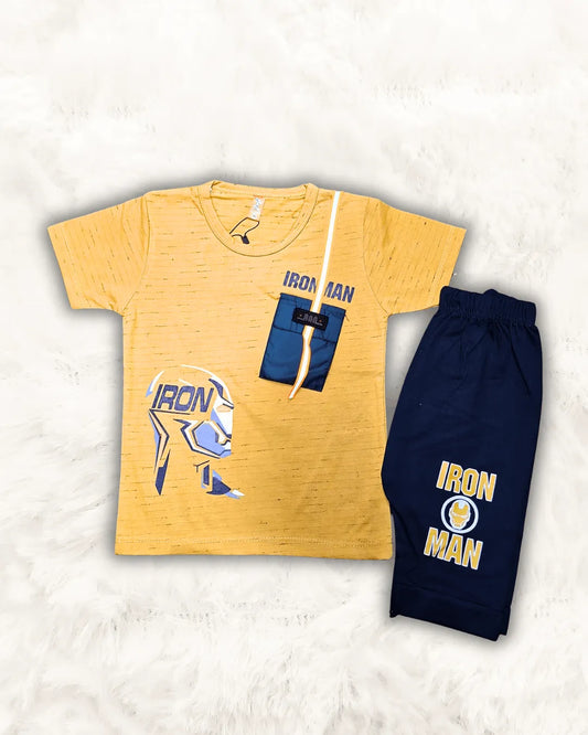IRON MAN Soft Shirt with Short (TTBOY-21)