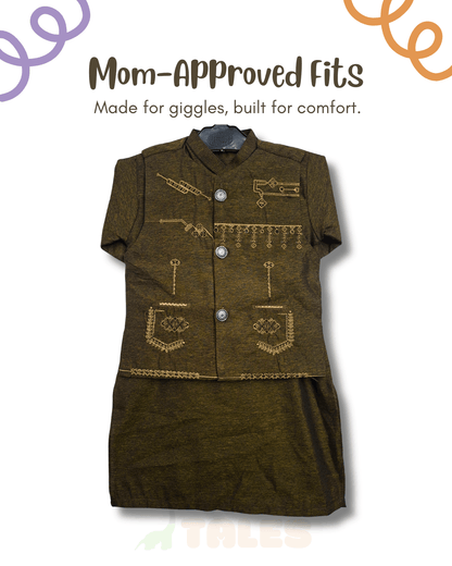 Embroidered Waistcoat Suit (TTKW-11)