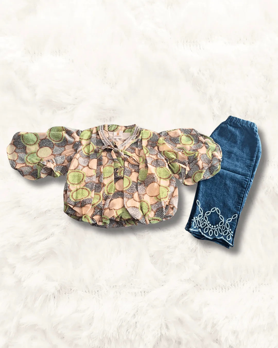 Girl Top Denim Imported (TTBG-13)
