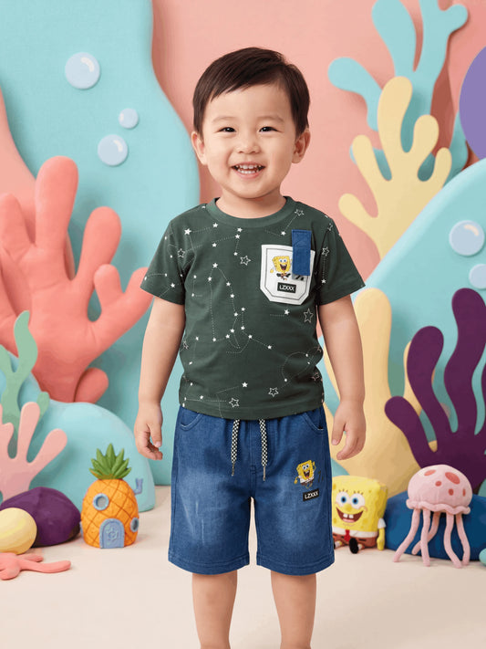 SpongeBob with Denim Short Imported (TTBOY-03)