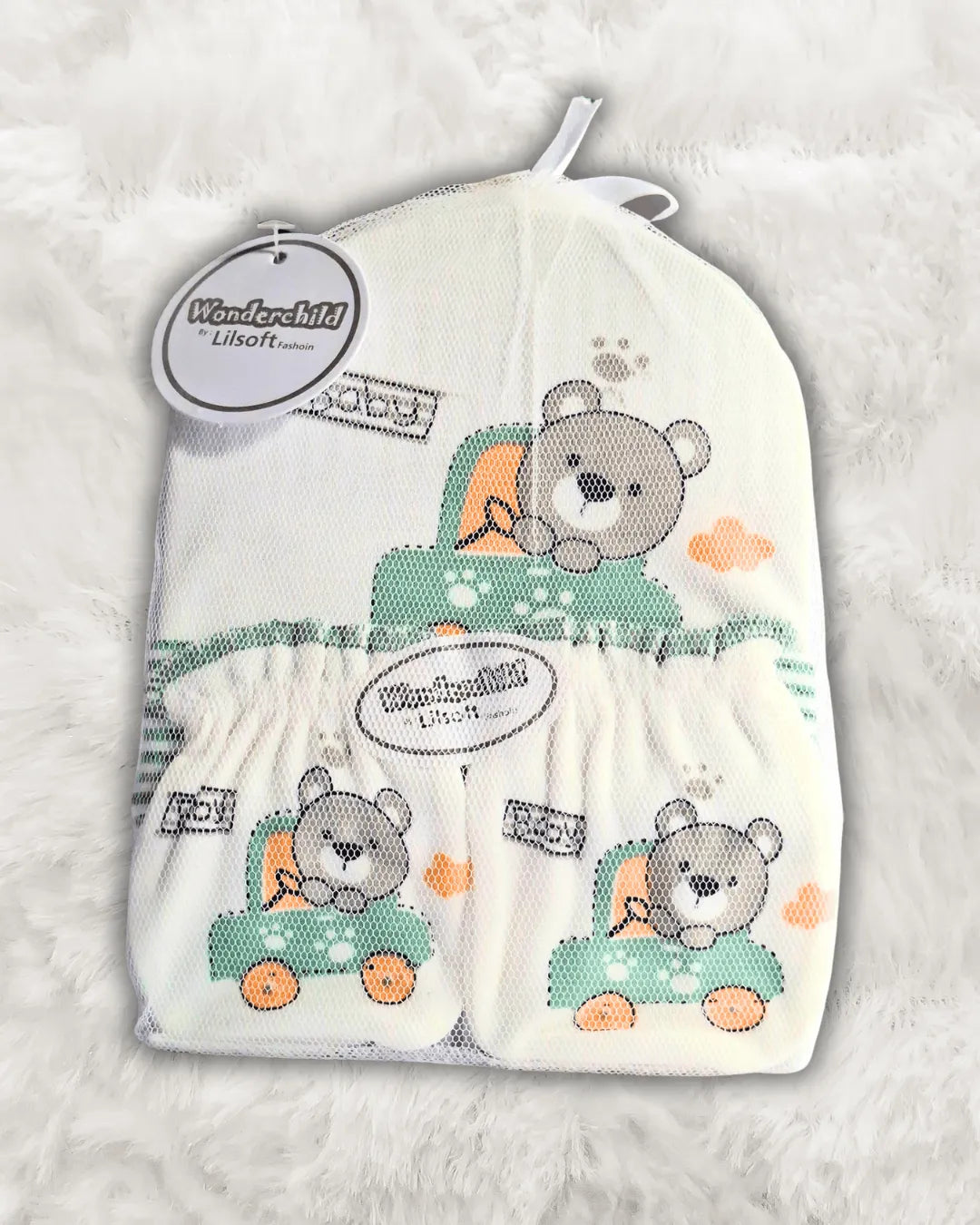 Baby Cap, Booties & Mittens Set Imported