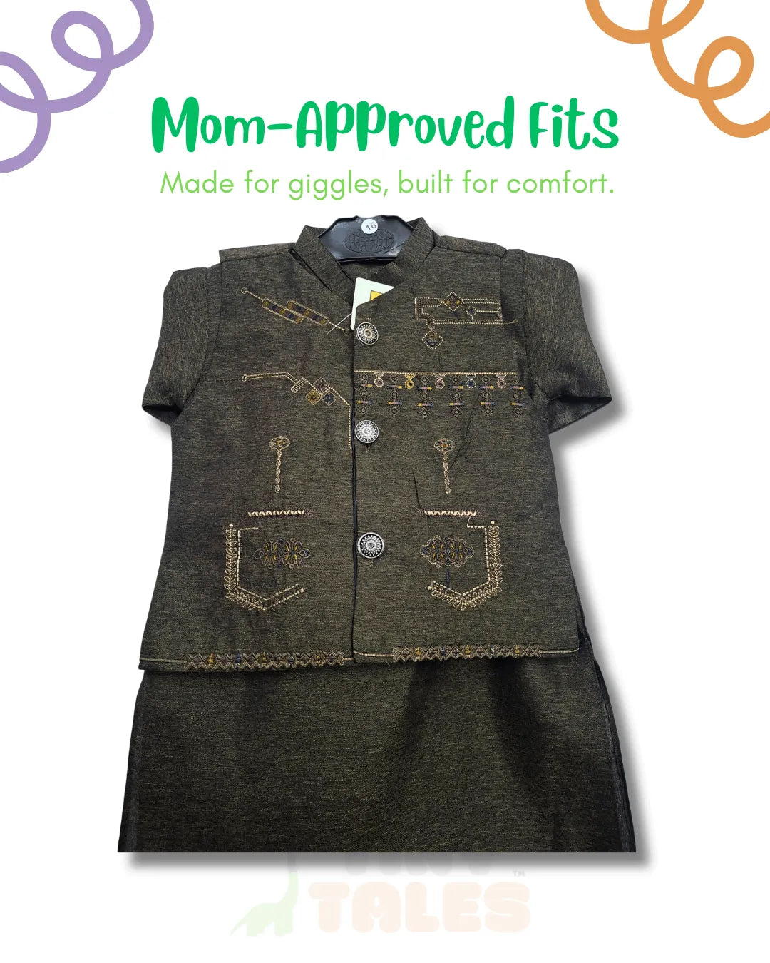 Embroidered Waistcoat Suit (TTKW-10)