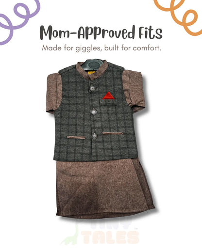 Embroidered Waistcoat Suit (TTKW-12)