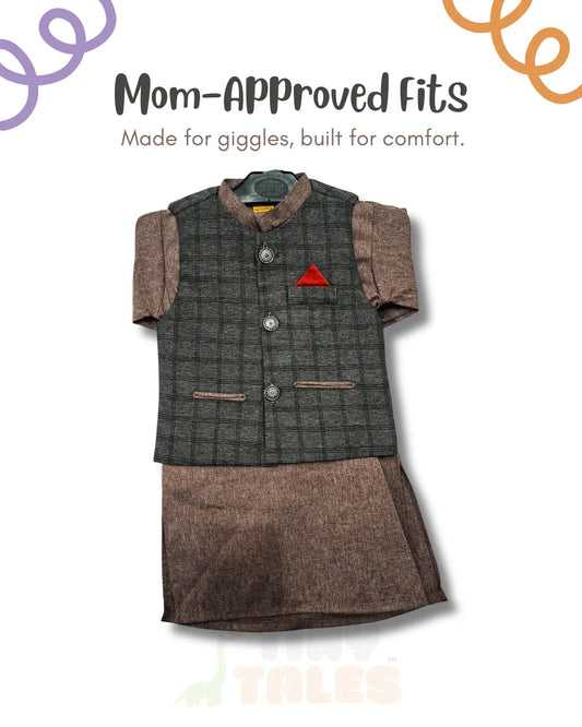 Embroidered Waistcoat Suit (TTKW-12)