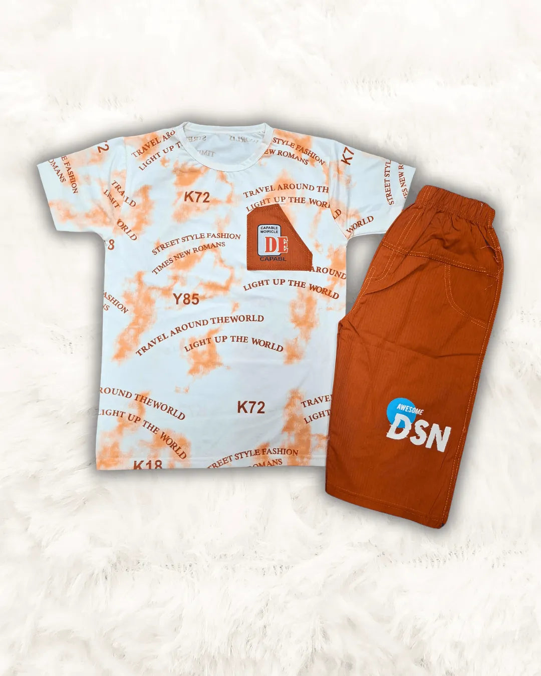 DSN Boys Shirt with Cotton Short Imported (TTKBOY-11)