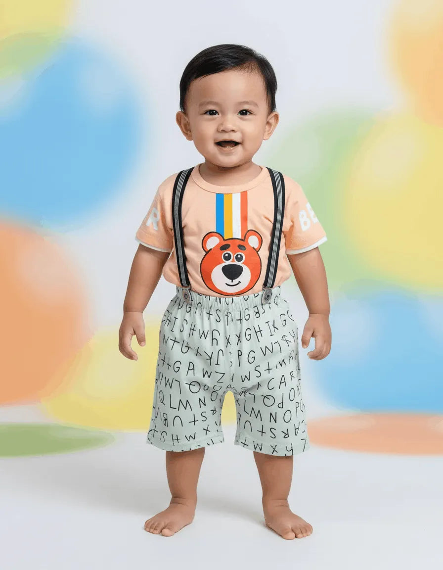 Bear Shirt with Short & Galis Imported (TTBOY-23)