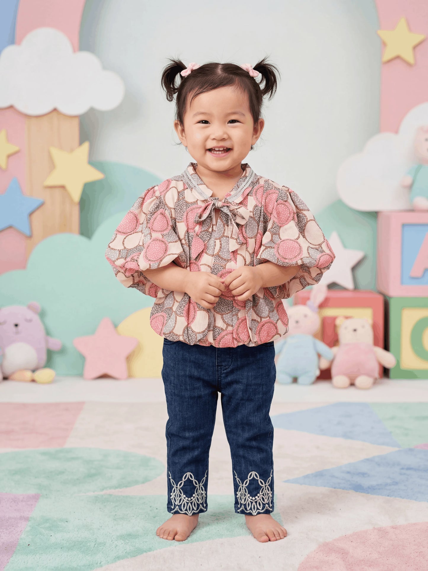 Girl Top Denim Imported (TTBG-13)