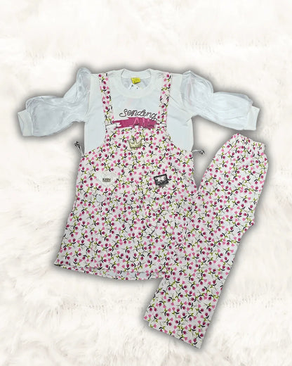 3-Pcs Frock with Trouser Imported (TTKGIR-06)