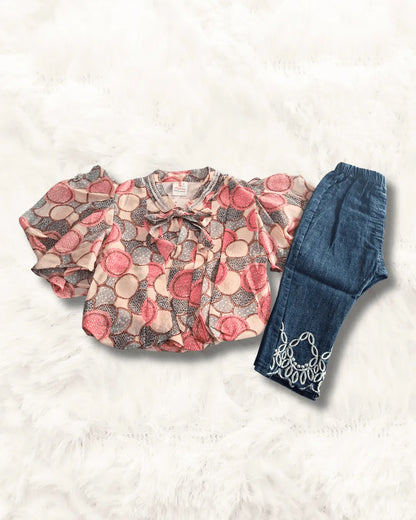 Girl Top Denim Imported (TTBG-13)