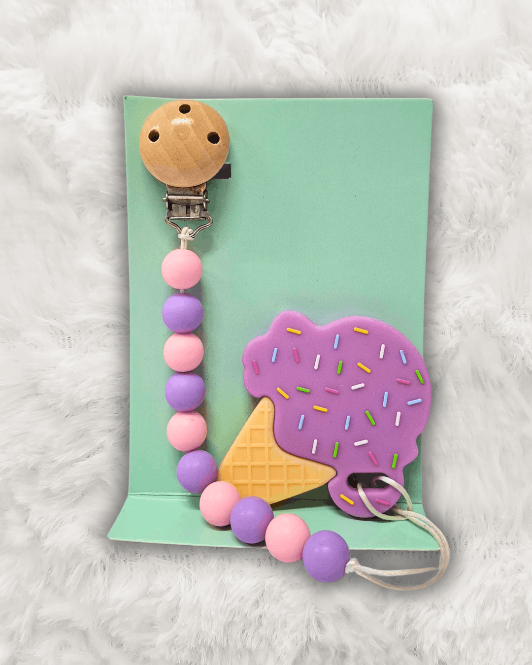 Silicone Teether with Chain Imported