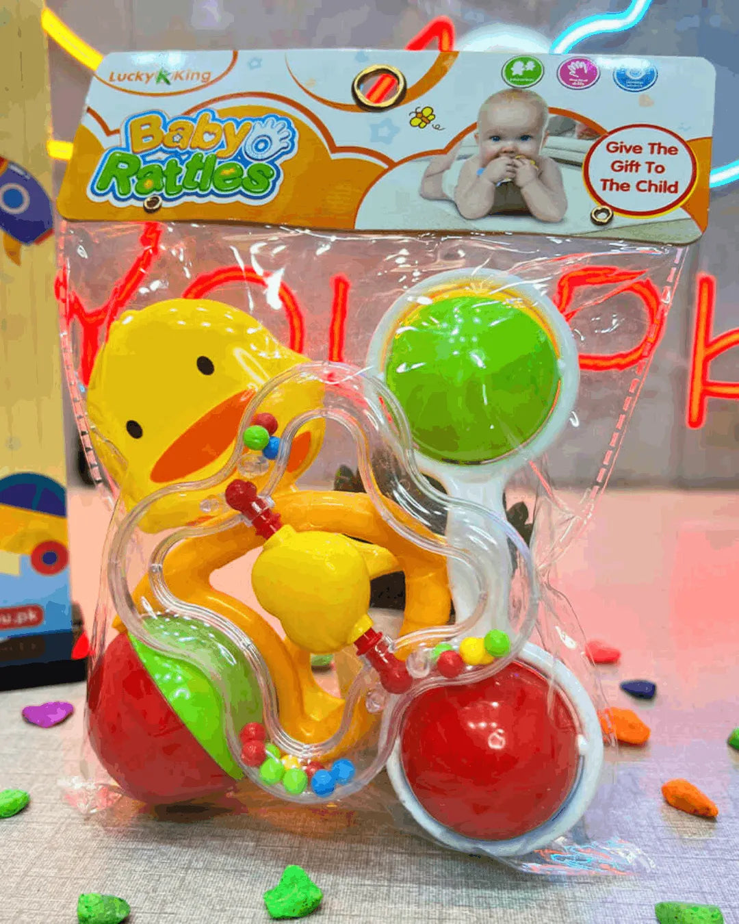 4 Pcs - New Born Babies Rattle Toy Set (TTASS-20)