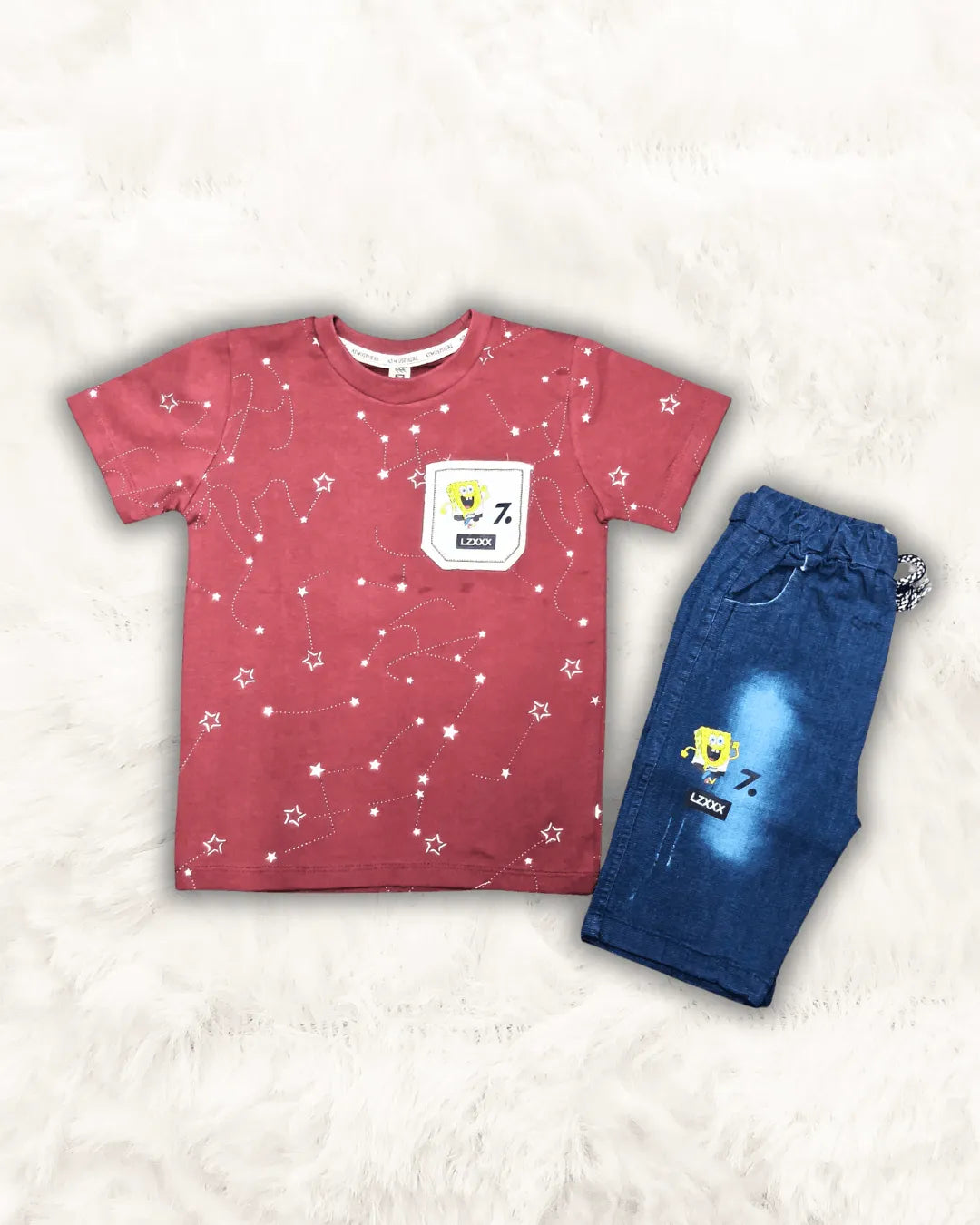 SpongeBob with Denim Short Imported (TTBOY-03)