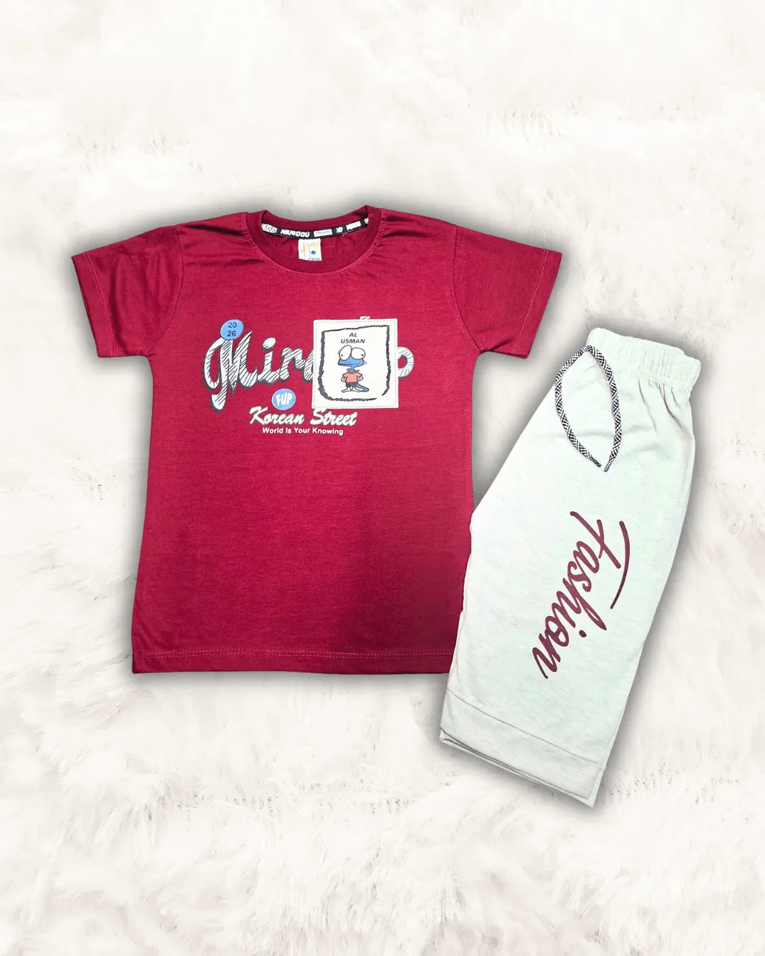 Fashion Shirt with Soft Short Imported (TTKBOY-09)