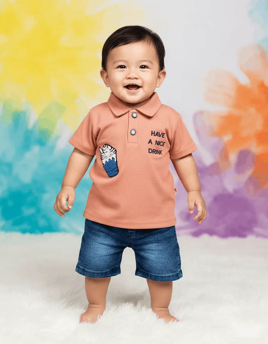 Nice Drink with Denim Short (TTBB-18)