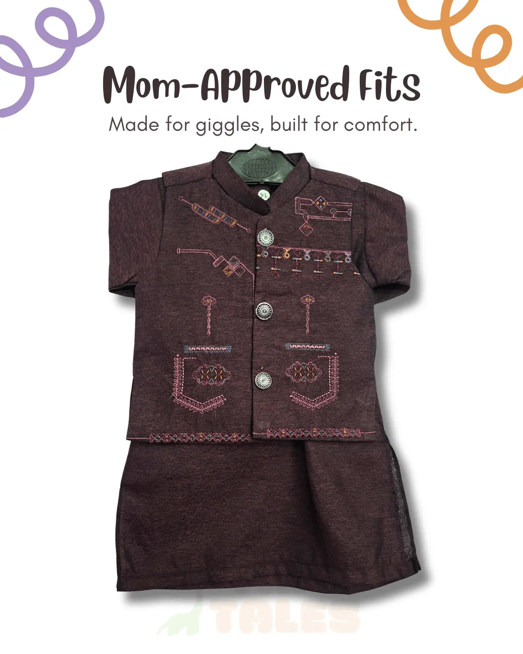 Embroidered Waistcoat Suit (TTKW-10)