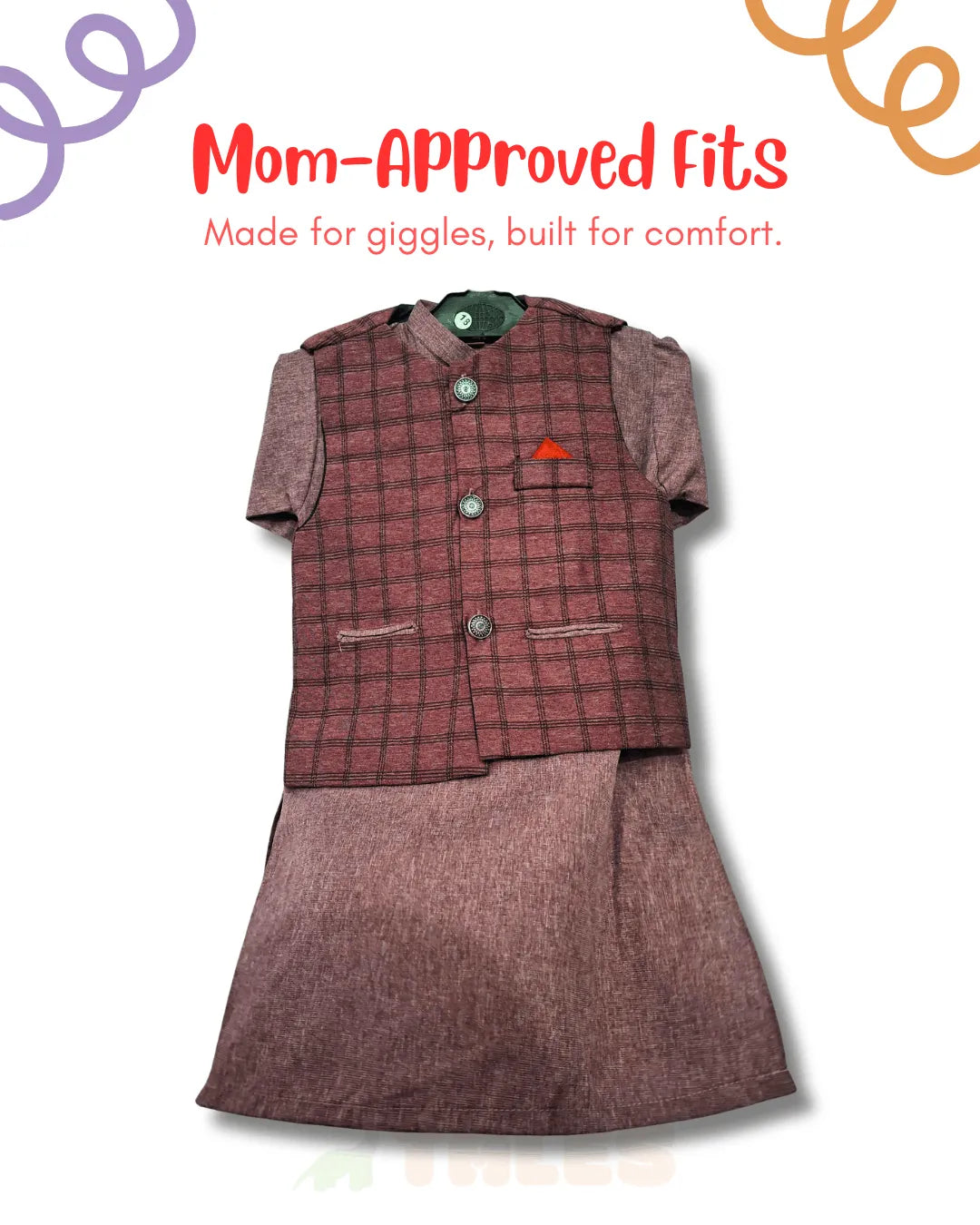 Embroidered Waistcoat Suit (TTKW-12)